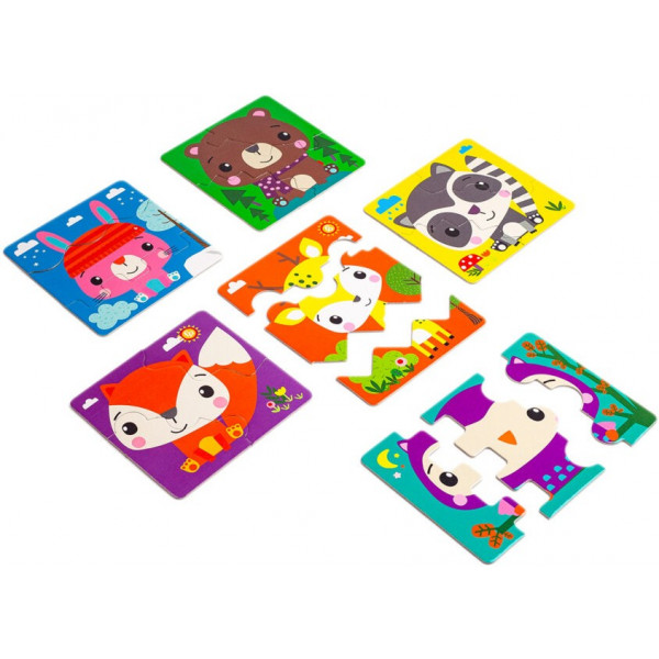 Фото - Пазлы (3-4 года) Vladi Toys ЗигЗаг Fisher-Price. Forest story, укр. (VT1722-08)