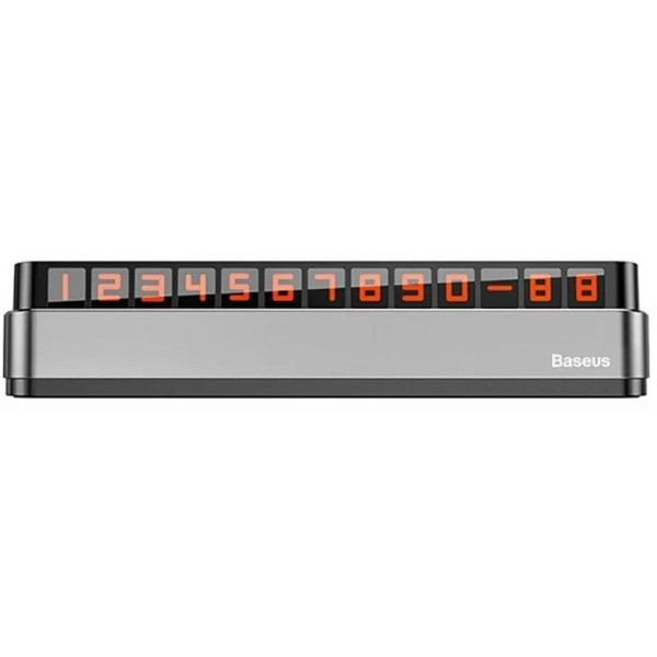 Фото - Парковочная карта Baseus Moonlight Box Series Temporary Parking Number Plate Grey (ACNUM-B0G)