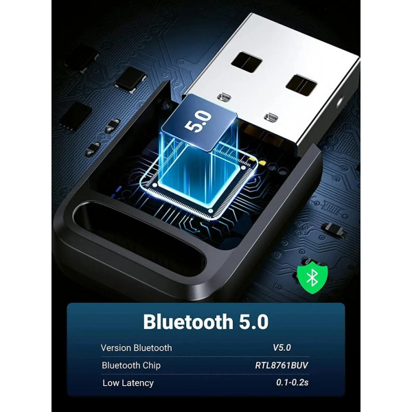 Фото - Адаптер сети Bluetooth USB UGREEN CM390 Gray (80890)