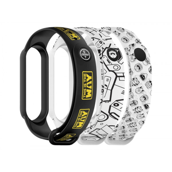 Фото - Ремешок для фитнес-браслета Armorstandart for Xiaomi Mi Band 7/6/5 Dark Yo 3 шт. (ARM77065)