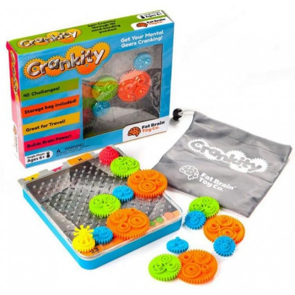Фото - Головоломка Fat Brain Toys Crankity Разноцветные шестерни (F140ML)