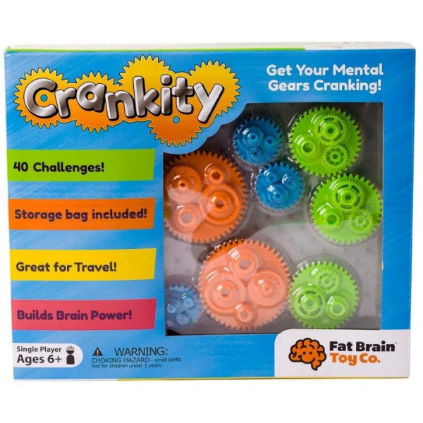 Фото - Головоломка Fat Brain Toys Crankity Разноцветные шестерни (F140ML)