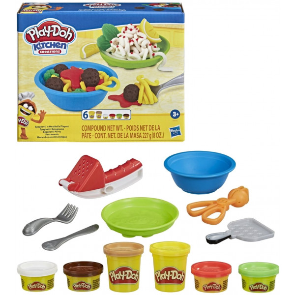Фото - Наборы для лепки Hasbro Play-Doh Кухонные принадлежности SPAGHETTI N MEATBALLS PLAYSET (E7253_E8680)