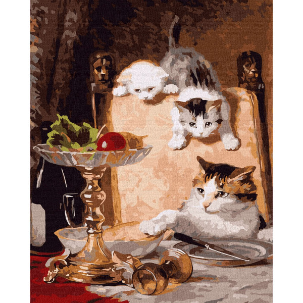 Фото - Картина по номерам Ideyka Поклонники сыра 40x50 см (KHO4329) Фото - Картина по номерам Ideyka Поклонники сыра 40x50 см (KHO4329)