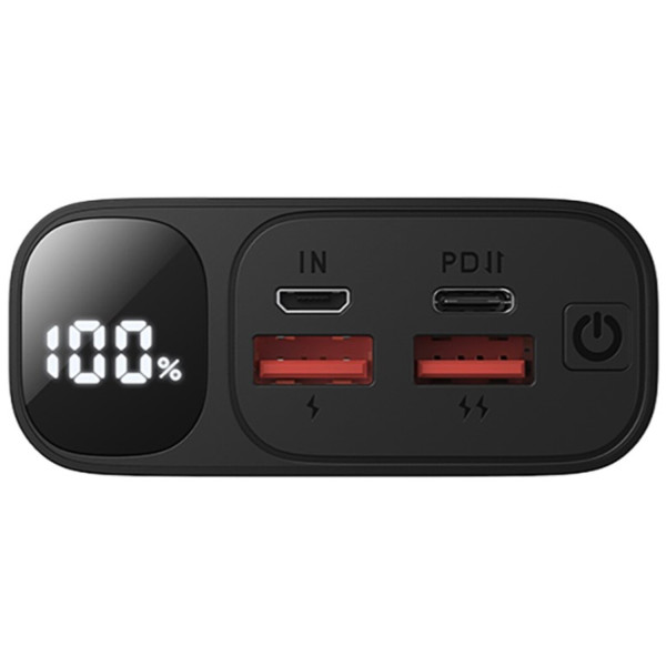 Фото - Батарея мобильная BWOO 22,5W 20000 mAh power bank with LCD screen, black (BO-P44)