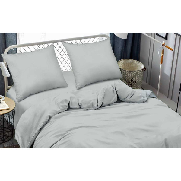 Фото - Комплект постельного белья Zastelli 14-4206 Pearl Blue жатка 2х145х210 Серый (22245)