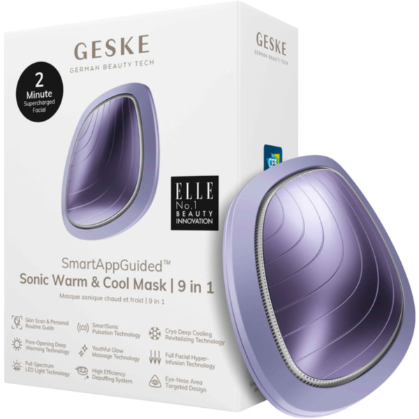 Фото - Звуковая маска тепло и холод для лица GESKE Sonic Warm & Cool Mask 9 в 1 фиолетовый (GK000002PL01)