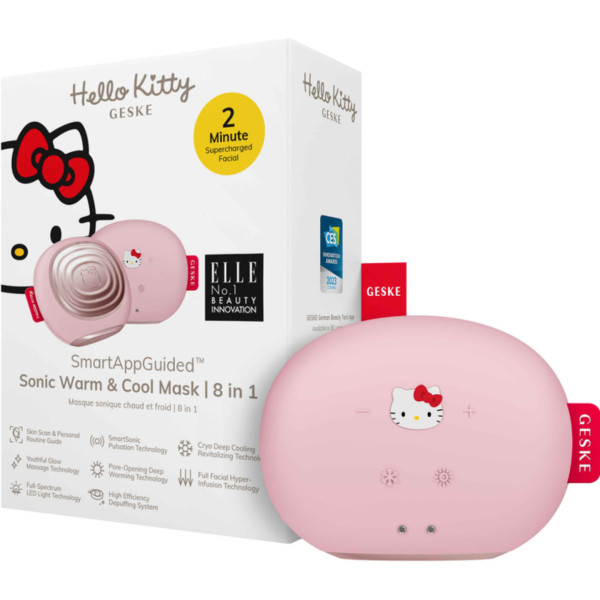 Фото - Звуковая маска тепло и холод для лица GESKE Sonic Warm & Cool Mask 8 в 1 by Hello Kitty розовый (HK000056PI01)
