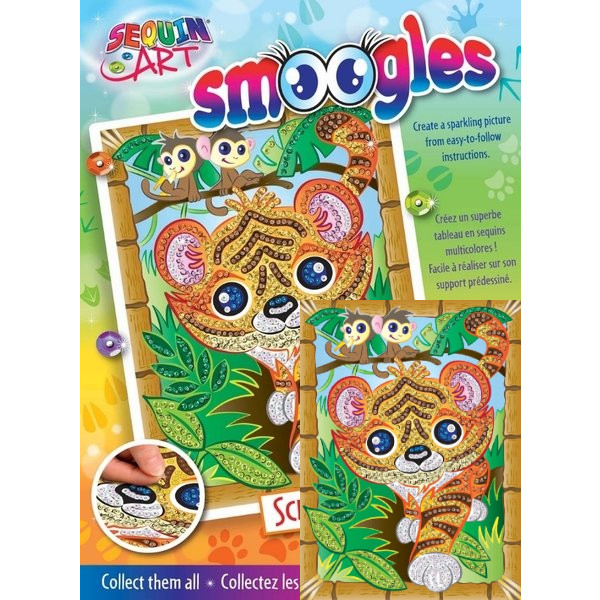 Фото - Набор для творчества из пайеток Sequin Art Smoogles Тигр (SA1815)