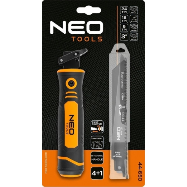 Фото - Ножовка Neo Tools 24 TPI, 18 TPI, 6 TP (44-650)