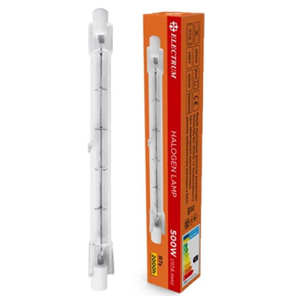 Фото - Лампочка галогенная Electrum 500W R7s 2800K (A-HL-0060)