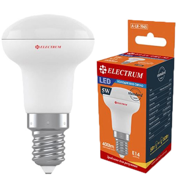 Фото - Лампочка светодиодная Electrum  5W R39 E14 4000K (A-LR-1945)