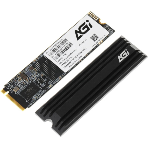 Фото - SSD-накопитель внутренний AGI SSD 1Tb AGI AI828 M.2 2280 PCIe 1.4 3D NAND Retail (AGI1T0G44AI828-CB)