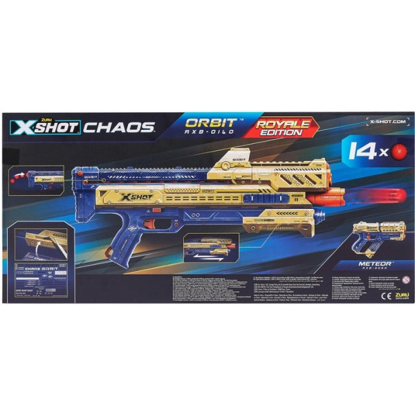 Фото - Бластер многозарядный ZURU X-Shot EXCEL CHAOS Golden Orbit (24 шарика) (36414Z)