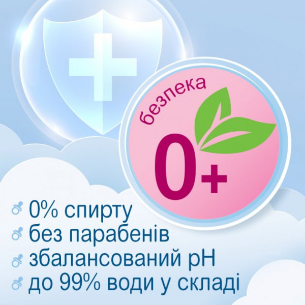 Фото - Влажные салфетки для грудничков Smile Baby с клапаном 2+1 72 шт. (4823071639698)