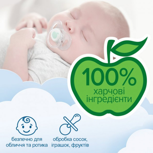 Фото - Влажные салфетки для грудничков Smile Baby с клапаном 2+1 72 шт. (4823071639698)