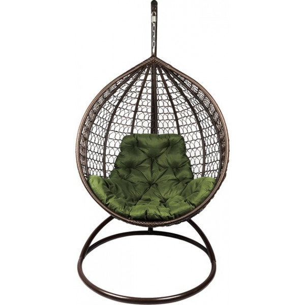 Фото - Кресло-кокон Home Rest одинарное Коричневый/Олива грин