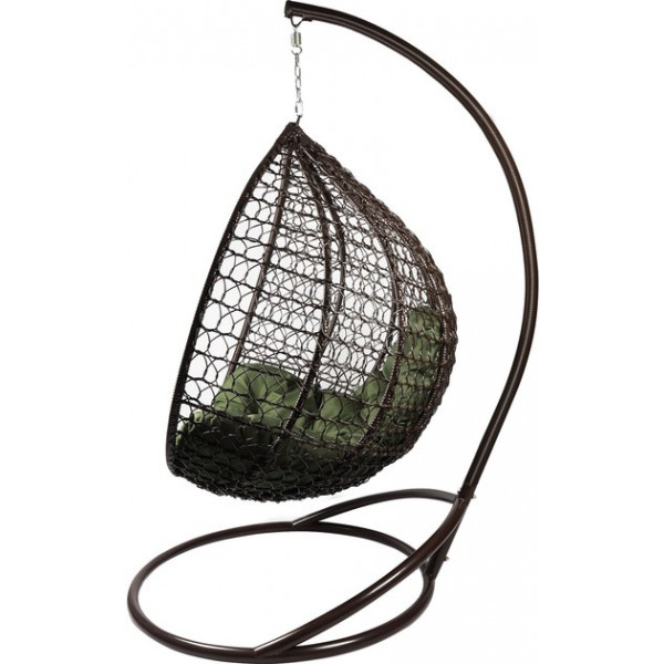 Фото - Кресло-кокон Home Rest одинарное Коричневый/Олива грин