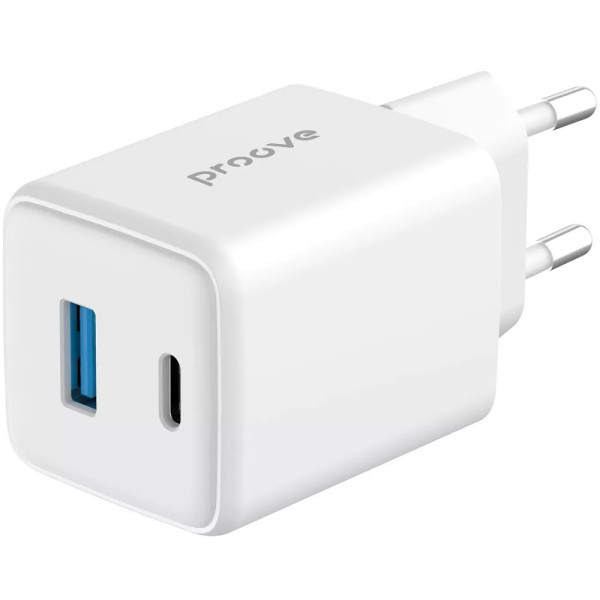Фото - Сетевое зарядное устройство Proove Pocket Gan 45W Type-C + USB White (WCPG45110002)