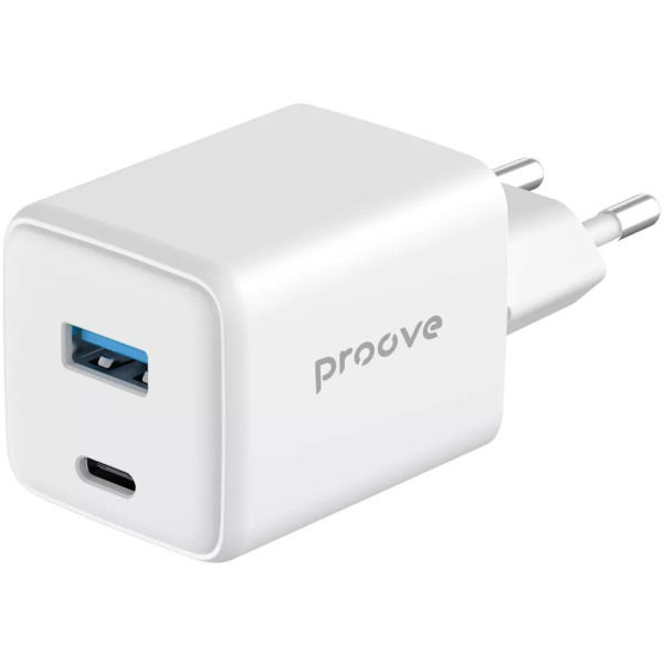 Фото - Сетевое зарядное устройство Proove Pocket Gan 45W Type-C + USB White (WCPG45110002)