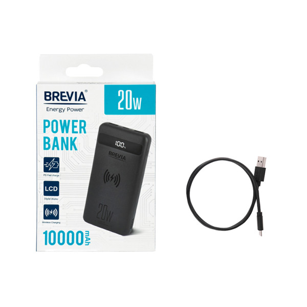 Фото - Батарея мобильная Brevia 10000mAh 20W (45118)