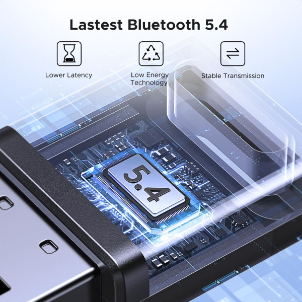 Фото - Адаптер сети Bluetooth USB UGREEN CM748 Bluetooth 5.4 Black (45134)
