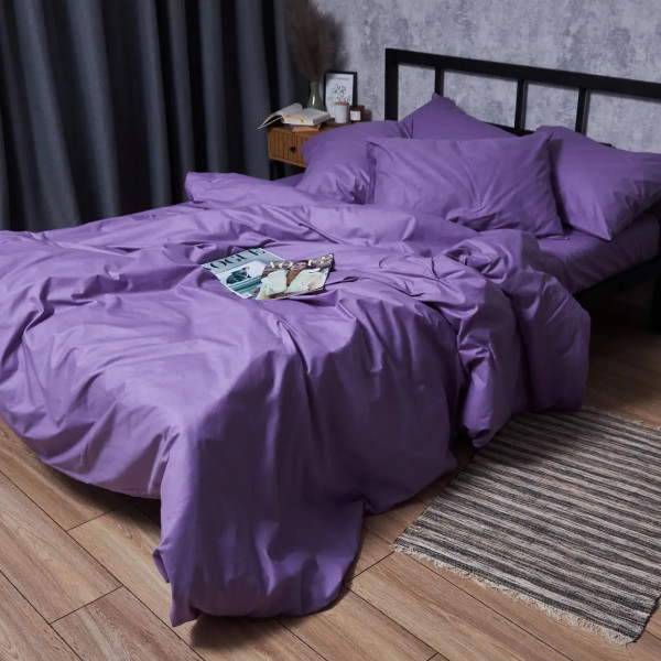 Фото - Комплект постельного белья Moon&Star Бязь Gold Люкс «Violet Charm» 160х220х2 нав. 4х70х70 (MS-820007349)