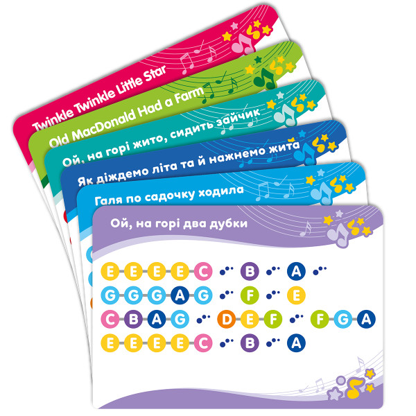 Фото - Интерактивный музыкальный инструмент Kiddi Smart ЦВЕТНЫЕ НОТКИ (4514T-KS)