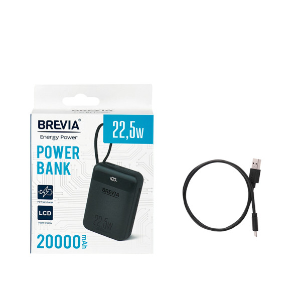 Фото - Батарея мобильная Brevia 20000mAh 22.5W (45222)
