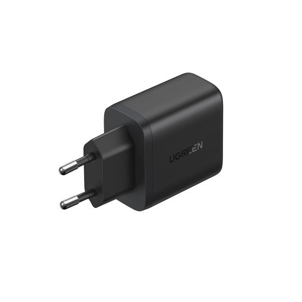 Фото - Сетевое зарядное устройство UGREEN X227 USB-A+USB-C 20W PD Fast Charger Black (45302)