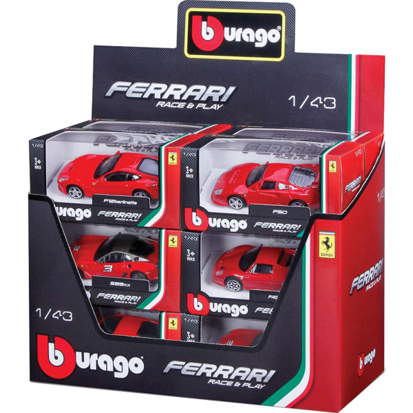Фото - Коллекционная машинка 1:43 Bburago Ferrari (ассорти, 1:43) (18-36100) Фото - Коллекционная машинка 1:43 Bburago Ferrari (ассорти, 1:43) (18-36100)