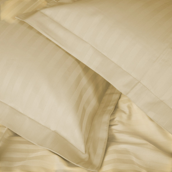 Фото - Комплект постельного белья детский MirSon Satin Stripe 30-0002 Soft Yellow 110х140 (2200005245637)