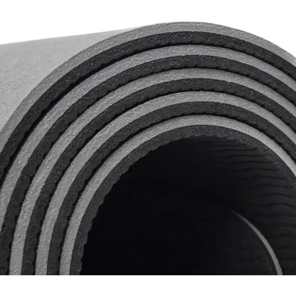 Фото - Коврик для йоги и фитнеса TECOFIT Dual Color TPE Mat 183х61х0.6 см Black/Grey (TOP18013825/1)