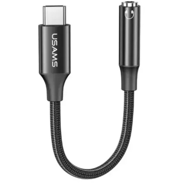 Фото - Переходник Usams US-SJ599 AU16 USB Type-C - 3.5DC (SJ599YPTC01)