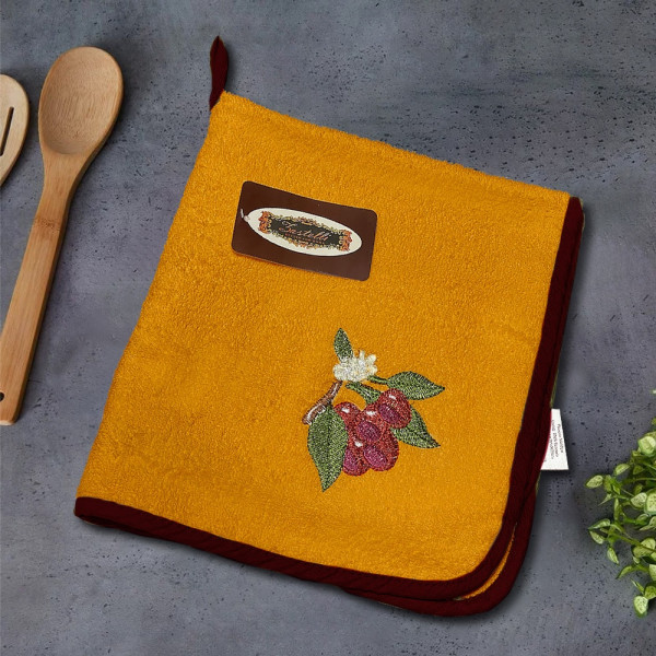 Фото - Полотенце кухонное Zastelli Слива 4 шт. махровые 50х50 см (22649)