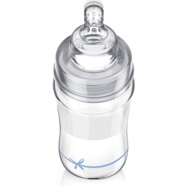 Фото - Бутылочка для кормления Lovi DIAMOND GLASS Baby Shower boy, 250 мл. (74/204boy)
