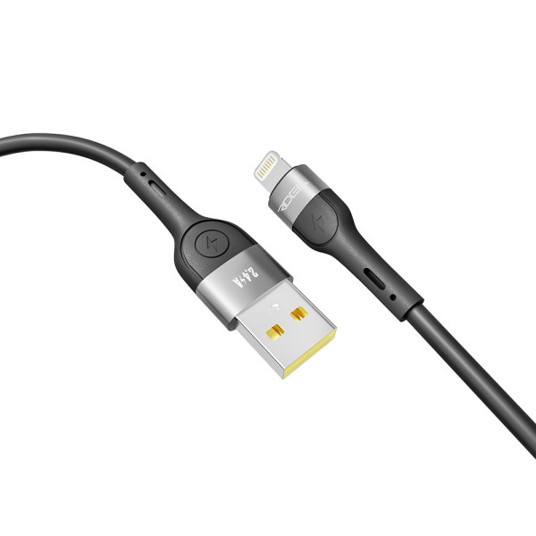 Фото - Кабель синхронизации данных Ridea X-Silicone Lightning 12W 2m Black (RC-XS51)