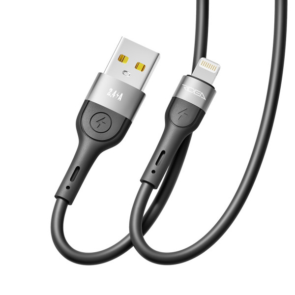 Фото - Кабель синхронизации данных Ridea X-Silicone Lightning 12W 2m Black (RC-XS51)
