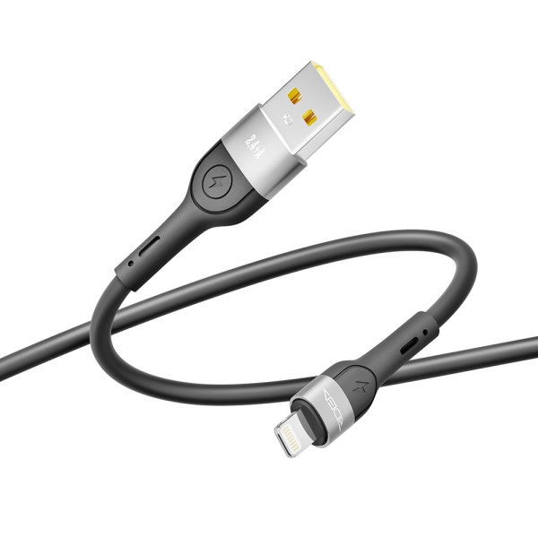 Фото - Кабель синхронизации данных Ridea X-Silicone Lightning 12W 2m Black (RC-XS51)