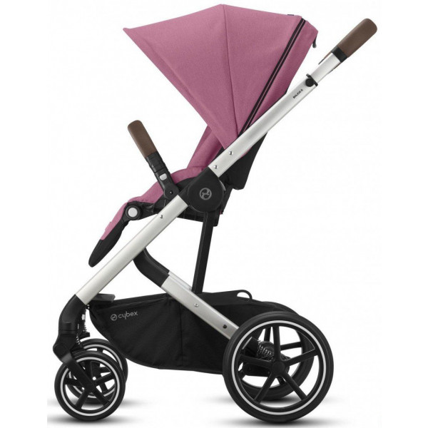 Фото - Коляска прогулочная Cybex Balios S Lux SLV Magnolia Pink purple (c бампером)