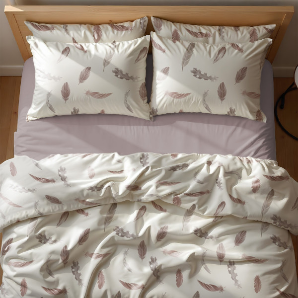 Фото - Комплект постельного белья Zastelli Y10536-6/Pale Mauve жатка 145х210 (23015)