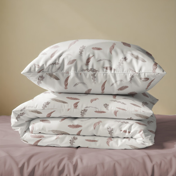 Фото - Комплект постельного белья Zastelli Y10536-6/Pale Mauve жатка 145х210 (23015)