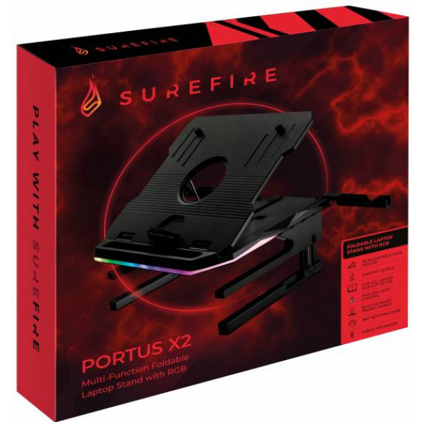 Фото - Подставка под ноутбук SureFire SureFire PortusX2 RGB (48843)