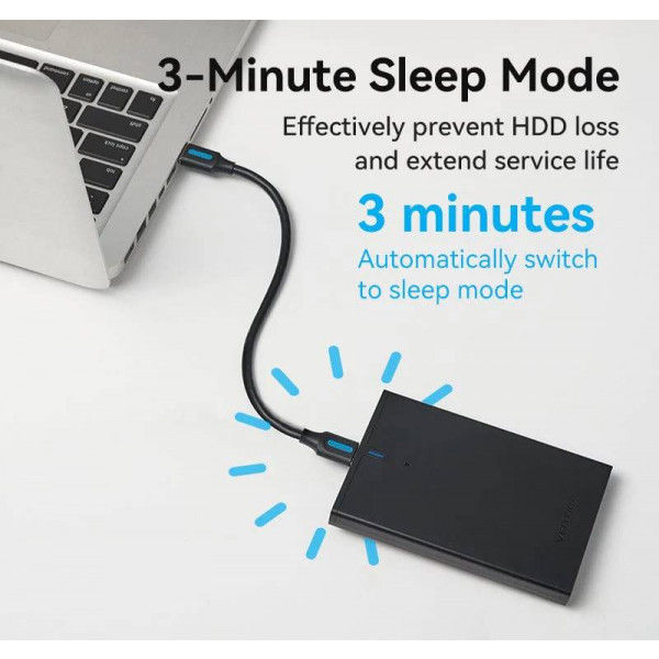 Фото - Внешний карман Vention USB 3.0 Micro-B Black (KPAB0)