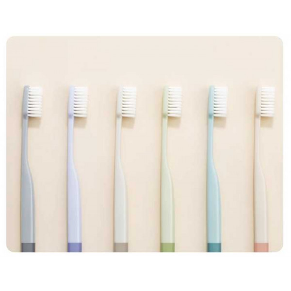 Фото - Зубная щетка Xiaomi Everyday Elements Set of Antibacterial Toothbrushes 6pcs