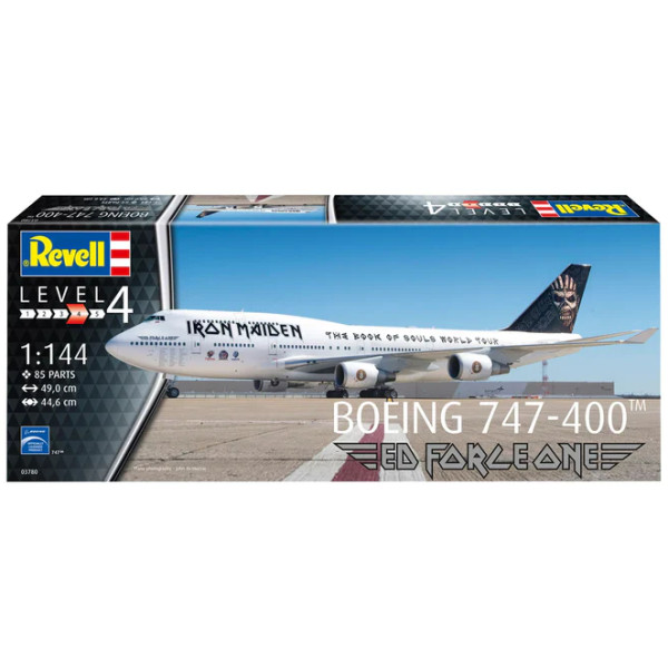 Фото - Набор для моделирования техники Revell Самолет Boeing 747-400 Iron Maiden Ed Force One (RVL-03780)