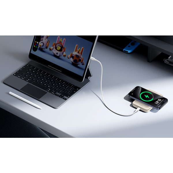 Фото - Батарея мобильная UGREEN PB561 10000mAh 20W Magnetic Wireless Beige