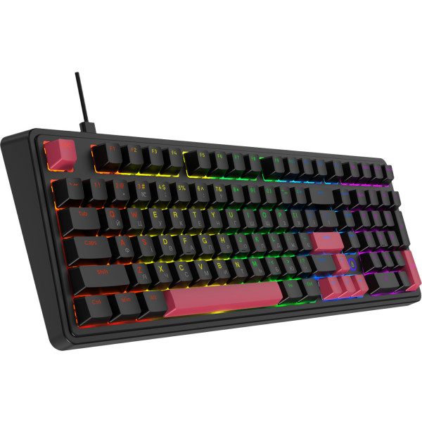 Фото - Клавиатура проводная игровая Ajazz AK980 Red switches Black Red (AK980-R-BR)
