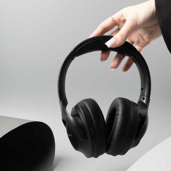 Фото - Наушники накладные беспроводные Proove Silence Plus with ANC Black (HPSLP0010001)