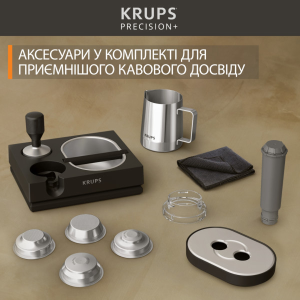 Фото - Комплект техники Кофеварка Krups XP804T10 PRECISION+ Мультипечь Tefal EY5568E0 EASY FRY SILENCE XL